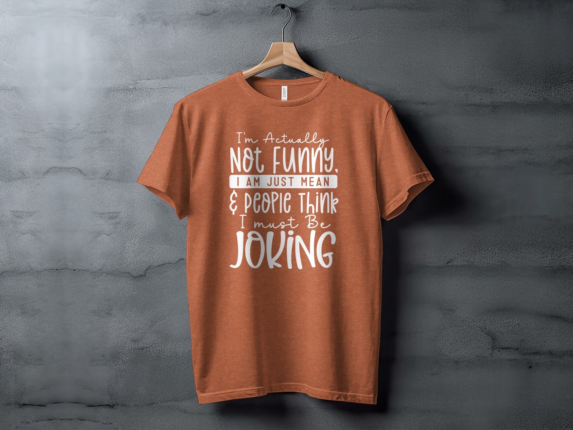 Actually Not Funny Just Mean People Think I Joke T-Shirt