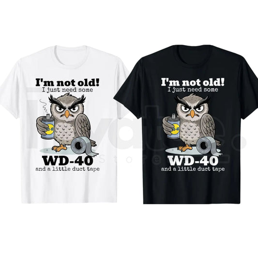 "Owl: I'm Not Old" – Funny Wise Owl Sarcastic Graphic Top