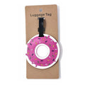 Pink/white Donut Travel Bag Luggage Tag